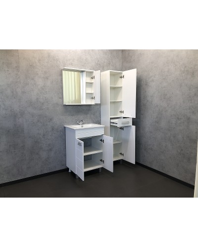 Тумба с раковиной Comforty Модена М-60 00-00001642 Белая матовая