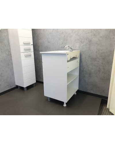Тумба с раковиной Comforty Модена М-60 00-00001642 Белая матовая