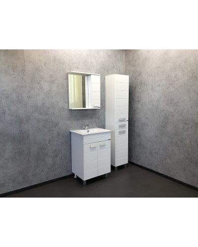 Тумба с раковиной Comforty Модена М-60 00-00001642 Белая матовая