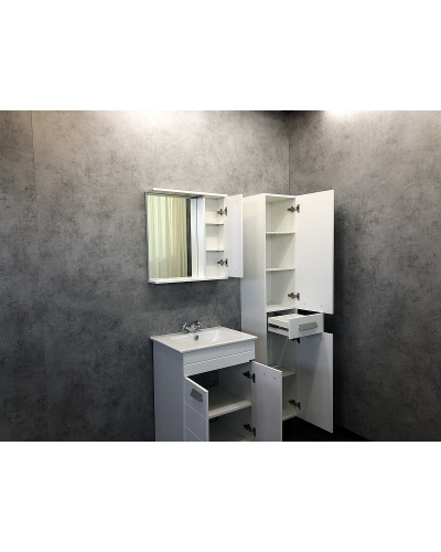 Тумба с раковиной Comforty Модена М-60 00-00001642 Белая матовая