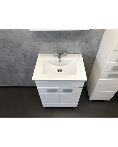 Тумба с раковиной Comforty Модена М-60 00-00001642 Белая матовая