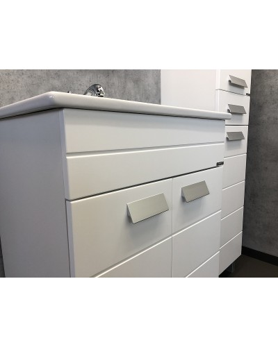 Тумба с раковиной Comforty Модена М-60 00-00001642 Белая матовая