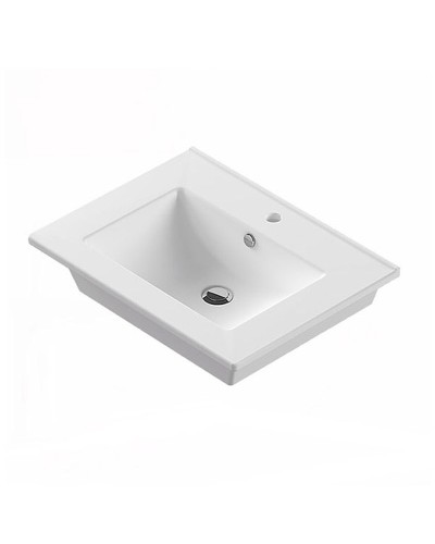 Тумба с раковиной Comforty Модена М-75 00-00001643 Белая матовая