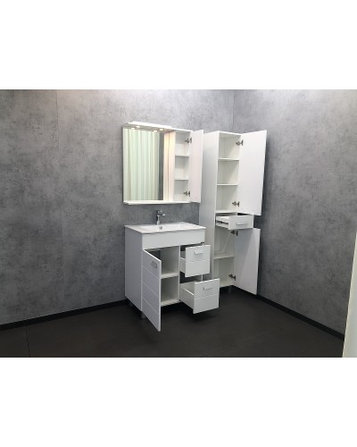 Тумба с раковиной Comforty Модена М-75 00-00001643 Белая матовая