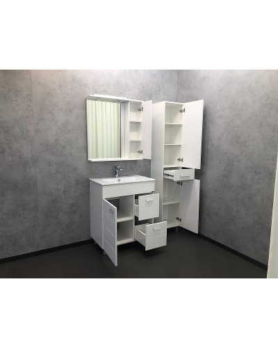 Тумба с раковиной Comforty Модена М-75 00-00001643 Белая матовая