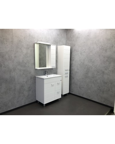 Тумба с раковиной Comforty Модена М-75 00-00001643 Белая матовая