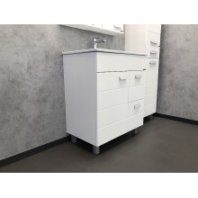Тумба с раковиной Comforty Модена М-75 00-00001643 Белая матовая
