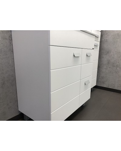 Тумба с раковиной Comforty Модена М-75 00-00001643 Белая матовая