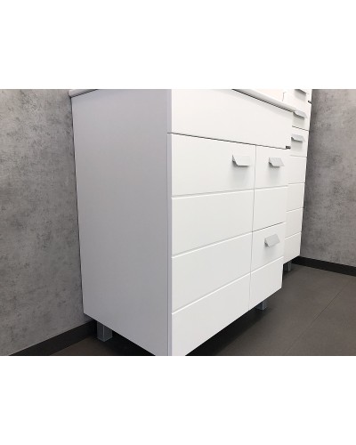 Тумба с раковиной Comforty Модена М-75 00-00001643 Белая матовая