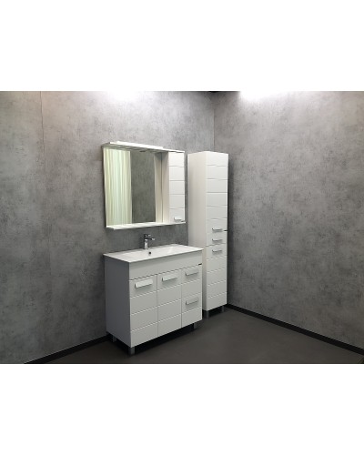 Тумба с раковиной Comforty Модена М-90 00-00001644 Белая матовая