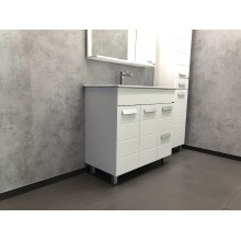 Тумба с раковиной Comforty Модена М-90 00-00001644 Белая матовая