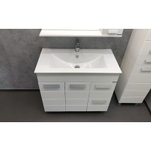 Тумба с раковиной Comforty Модена М-90 00-00001644 Белая матовая