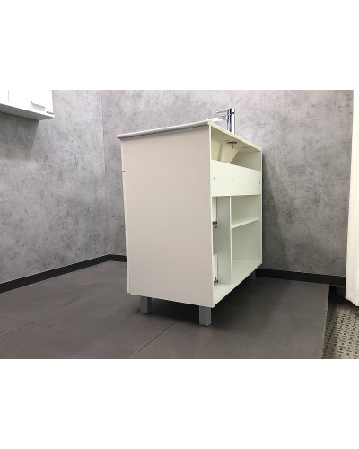 Тумба с раковиной Comforty Модена М-90 00-00001644 Белая матовая