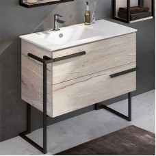 Тумба с раковиной Comforty Дюссельдорф 90 00-00004093 Дуб дымчатый