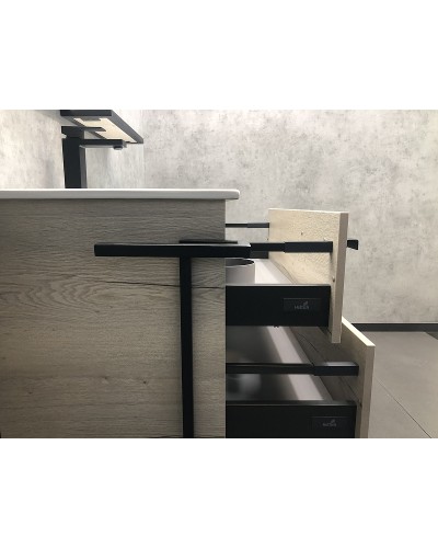 Тумба с раковиной Comforty Дюссельдорф 90 00-00004093 Дуб дымчатый