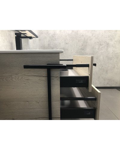 Тумба с раковиной Comforty Дюссельдорф 90 00-00004093 Дуб дымчатый