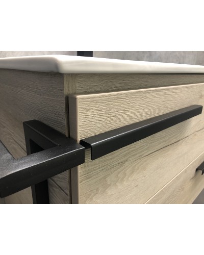 Тумба с раковиной Comforty Дюссельдорф 90 00-00004093 Дуб дымчатый