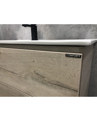 Тумба с раковиной Comforty Дюссельдорф 90 00-00004093 Дуб дымчатый