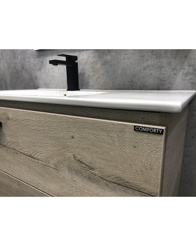 Тумба с раковиной Comforty Дюссельдорф 90 00-00004093 Дуб дымчатый