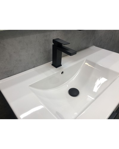 Тумба с раковиной Comforty Дюссельдорф 90 00-00004093 Дуб дымчатый