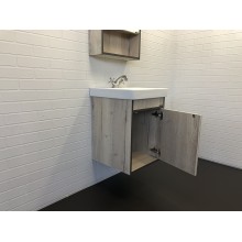 Тумба с раковиной Comforty Вена 45 00-00006653 подвесная Дуб дымчатый