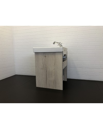 Тумба с раковиной Comforty Вена 45 00-00006653 подвесная Дуб дымчатый