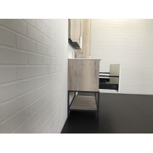 Тумба с раковиной Comforty Страсбург 90 00-00006557 Дуб дымчатый