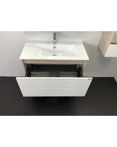 Тумба с раковиной Comforty Страсбург 90 00-00006557 Дуб дымчатый