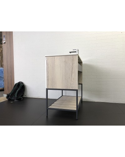 Тумба с раковиной Comforty Страсбург 90 00-00006557 Дуб дымчатый