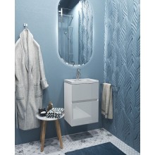 Тумба с раковиной Marka One Bumble 40П Ц0000001481 подвесная Белая