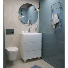 Тумба с раковиной Marka One Bumble 50H У88747 Белая