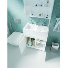 Тумба с раковиной 1MarKa Mira 60Н У83301 Белый глянец