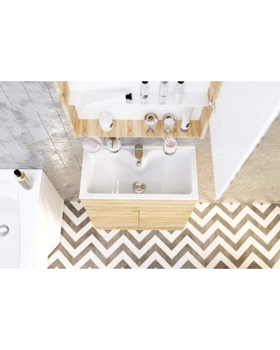 Тумба с раковиной 1MarKa Mira 60Н У83303 Дуб сонома