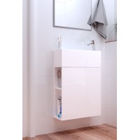 Тумба с раковиной 1MarKa Stretto 50П У94716 подвесная Белый глянец