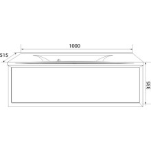 Тумба под раковину Marka One Milacco 100П У72791 подвесная Classic Black