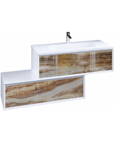 Тумба под раковину Marka One Milacco 100П У72793 подвесная Onix