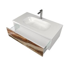 Тумба под раковину Marka One Milacco 100П У72793 подвесная Onix