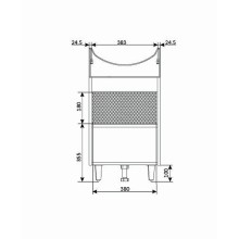 Тумба под раковину 1MarKa Story 45Н У99313 Белый глянец