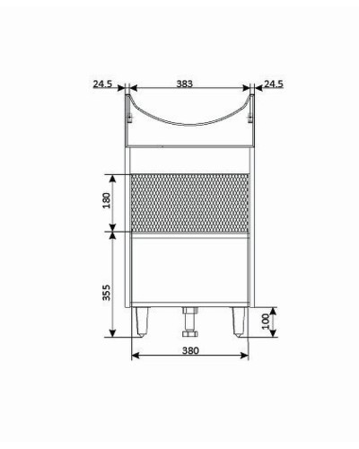 Тумба под раковину 1MarKa Story 45Н У99313 Белый глянец