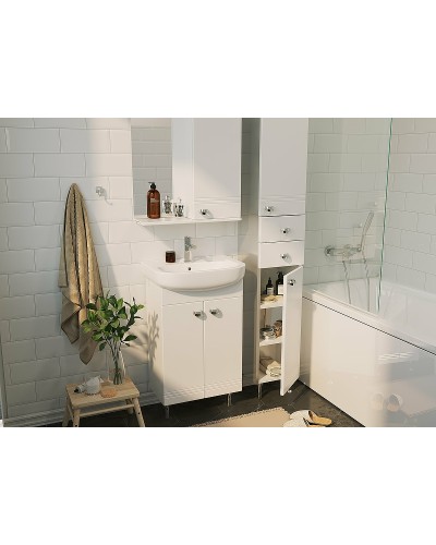 Тумба под раковину 1MarKa Story 50Н У99314 Белый глянец