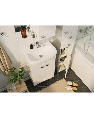 Тумба под раковину 1MarKa Story 50Н У99314 Белый глянец