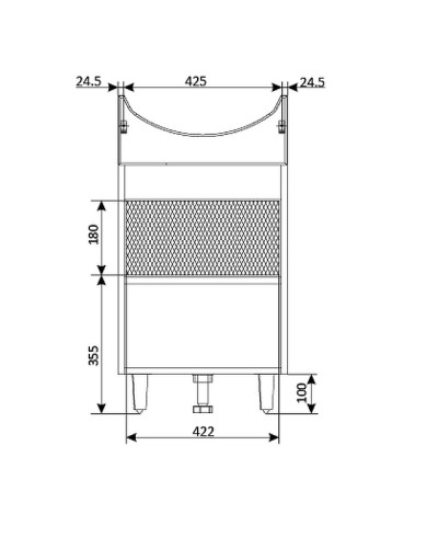 Тумба под раковину 1MarKa Story 50Н У99314 Белый глянец