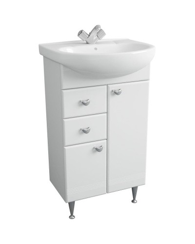 Тумба под раковину 1MarKa Story 55Н L У99315 Белый глянец