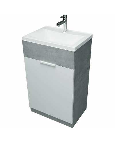 Тумба с раковиной 1MarKa Revo 50H У99085 Бетон светло-серый