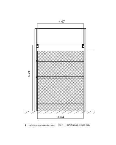 Тумба с раковиной 1MarKa Revo 50H У98621 Дуб сонома