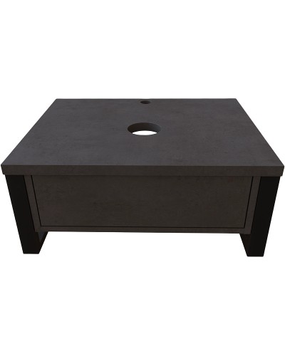 Тумба под раковину 1MarKa Grunge Loft 60П Ц0000001581 подвесная Бетон темно-серый