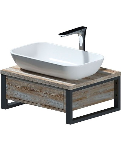 Тумба под раковину 1MarKa Grunge Loft 60П Ц0000001579 подвесная Дуб намибия