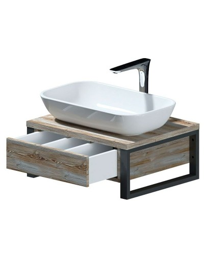 Тумба под раковину 1MarKa Grunge Loft 60П Ц0000001579 подвесная Дуб намибия