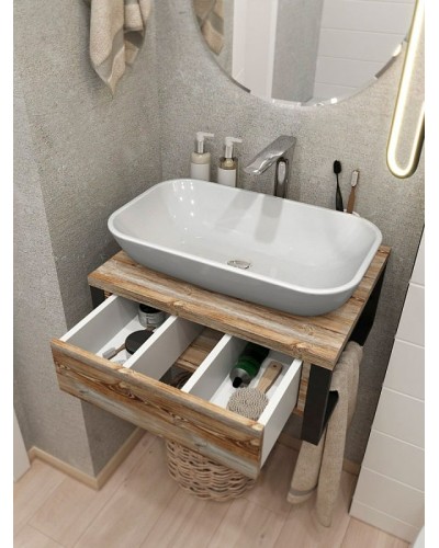 Тумба под раковину 1MarKa Grunge Loft 60П Ц0000001579 подвесная Дуб намибия