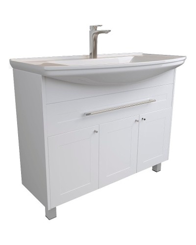 Тумба под раковину 1MarKa Lina Classic New 105Н У94491 Белый глянец